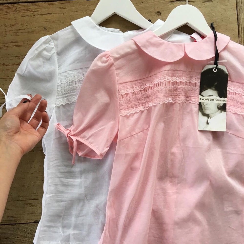 L’ecole des femmes pink Peter Pan top